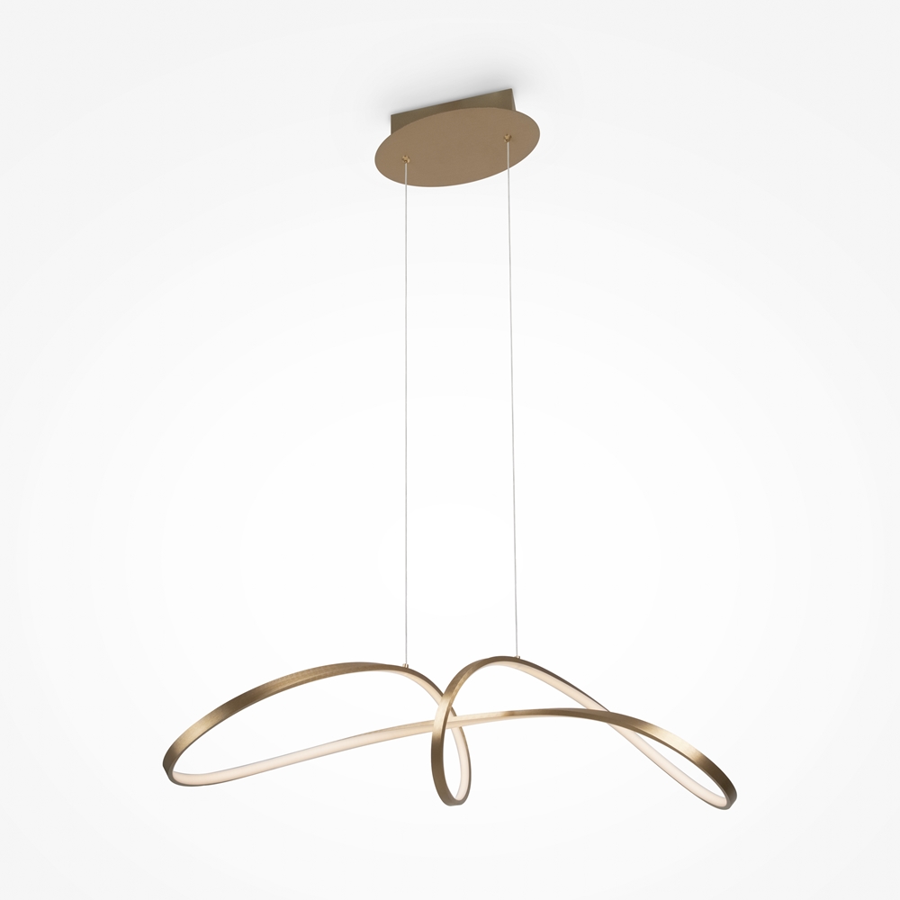 Maytoni Curve závesné svietidlo 1x42 W zlatá MOD156PL-L52G4K