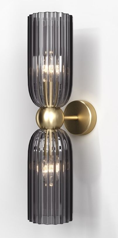 Maytoni Antic nástenná lampa 2x40 W sivá MOD302WL-02GR