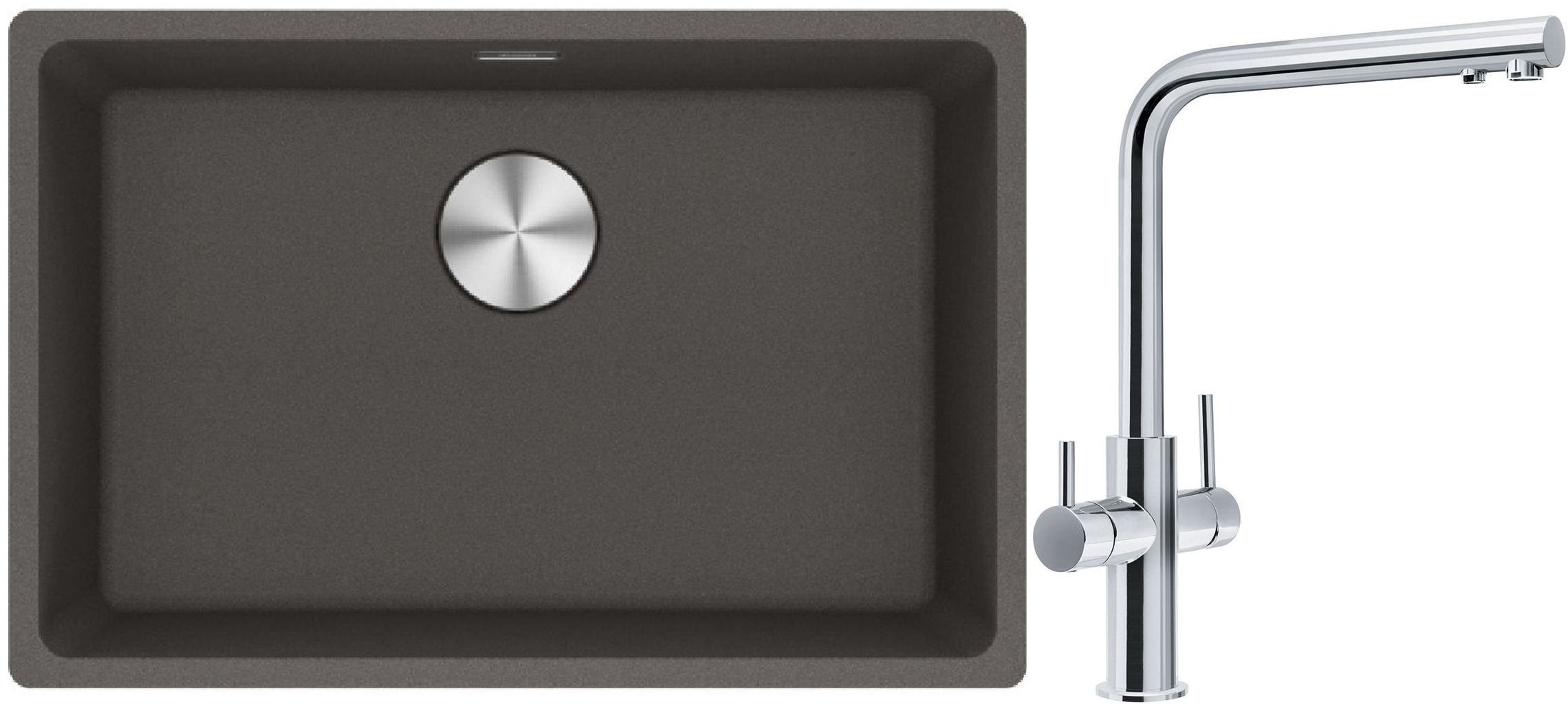 Súprava granitový drez Franke Maris 125.0716.376, batéria pre vodný filter Franke Neptune Clear Water 115.0370.689, 112.0545.792