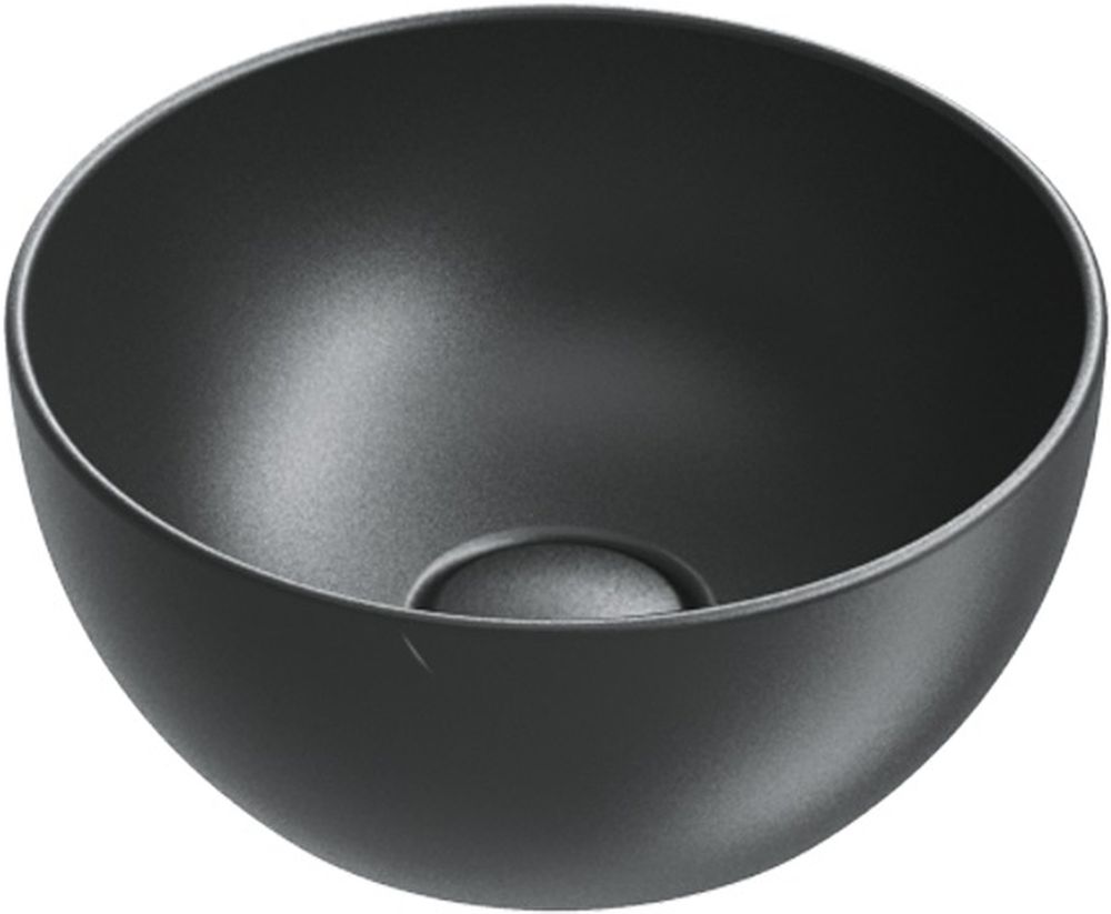 Catalano Sfera umývadlo 32x32 cm okrúhly pultové umývadlo čierna 0523320022