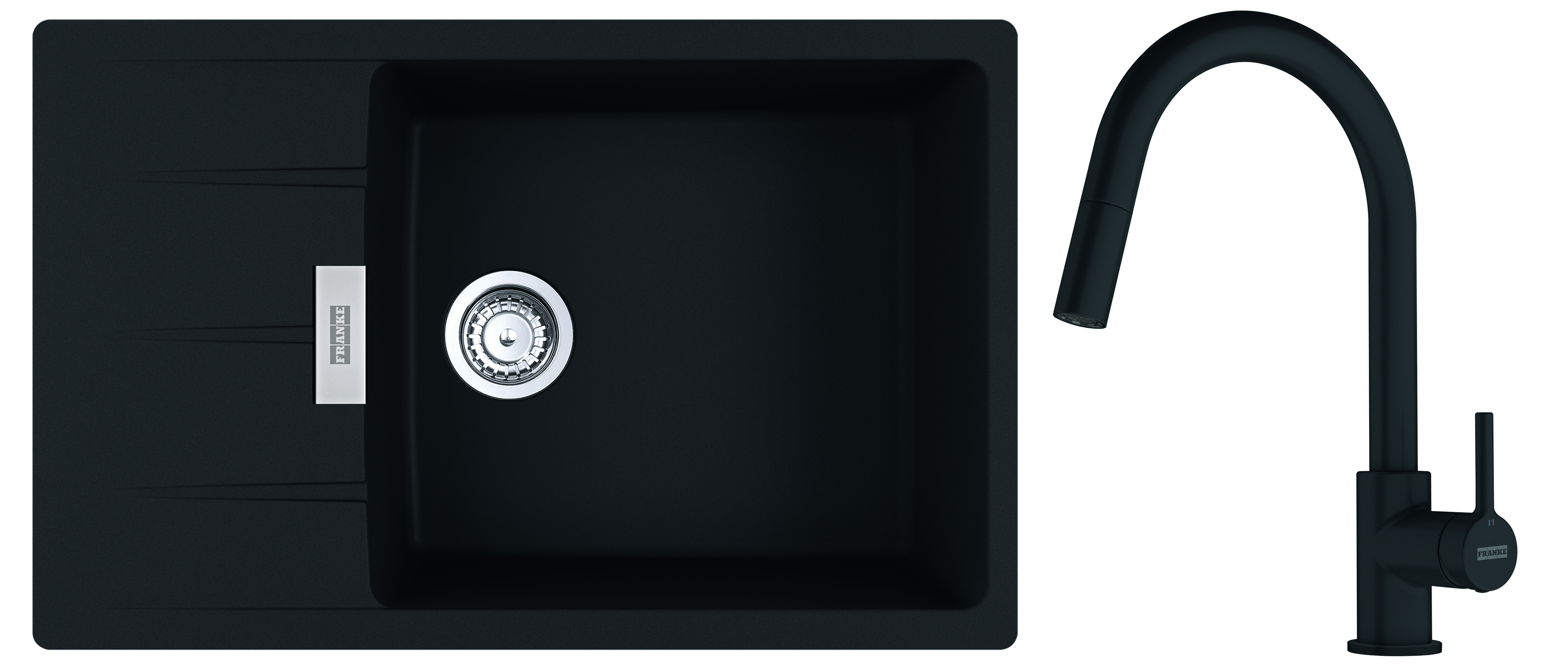 Franke Centro drez s batériou čierna/čierna 1140.733.329