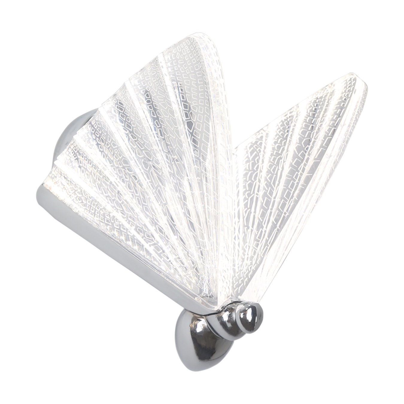 Light Prestige Mariposa nástenná lampa 1x8 W chrómová LP17151WCH