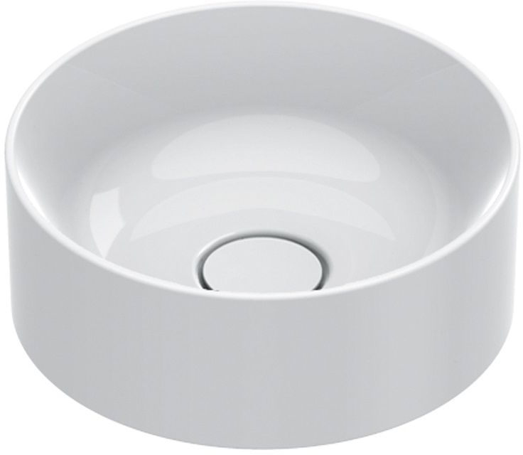 Catalano Zero umývadlo 32x32 cm okrúhly pultové umývadlo biela 0122320001