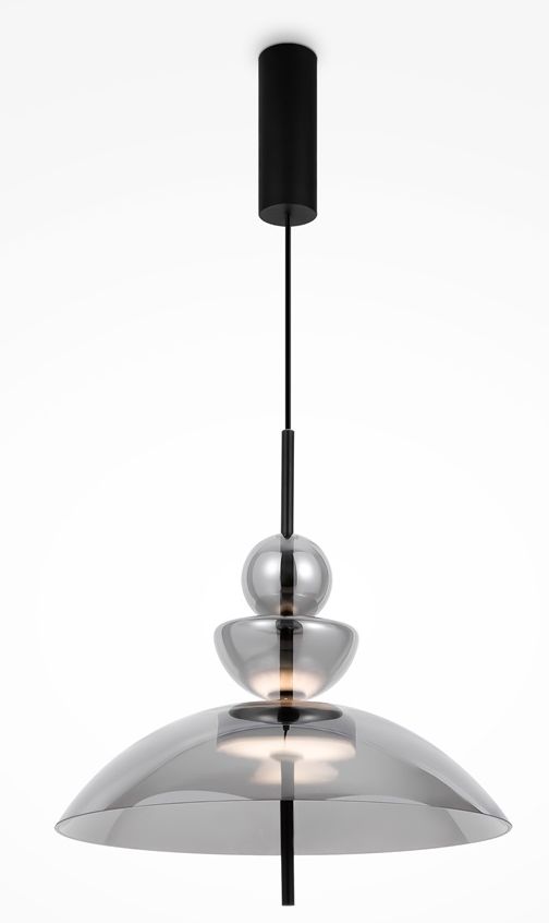 Maytoni Bangkok závesné svietidlo 1x12 W čierna MOD185PL-L6B3K6