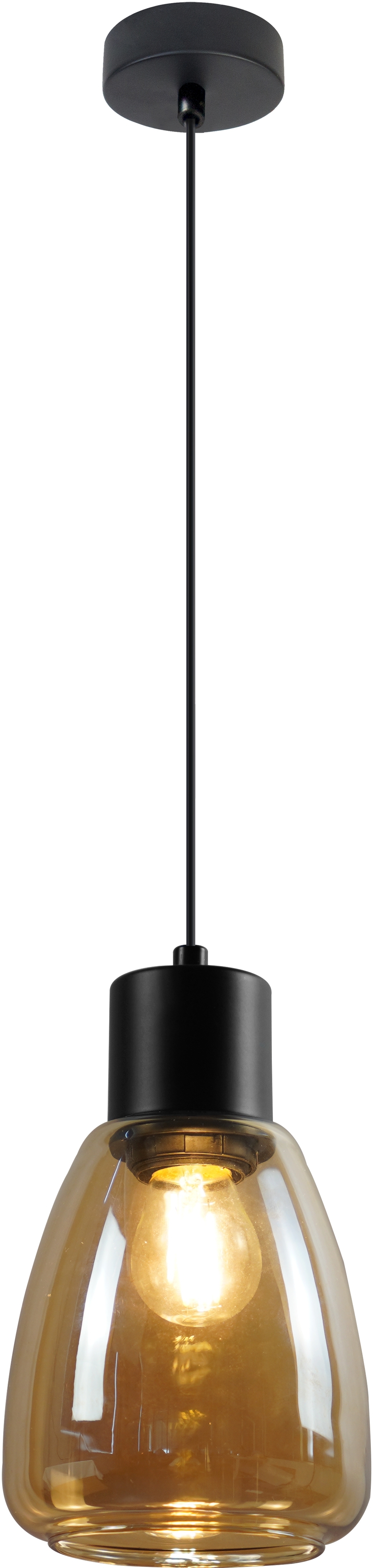 Candellux Moldo závesné svietidlo 1x40 W jantárová 31-35073