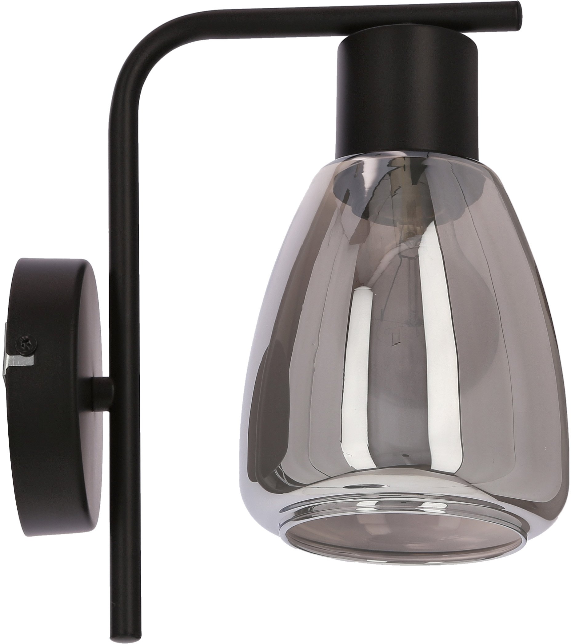 Candellux Moldo nástenná lampa 1x40 W čierna-dymová 21-35097