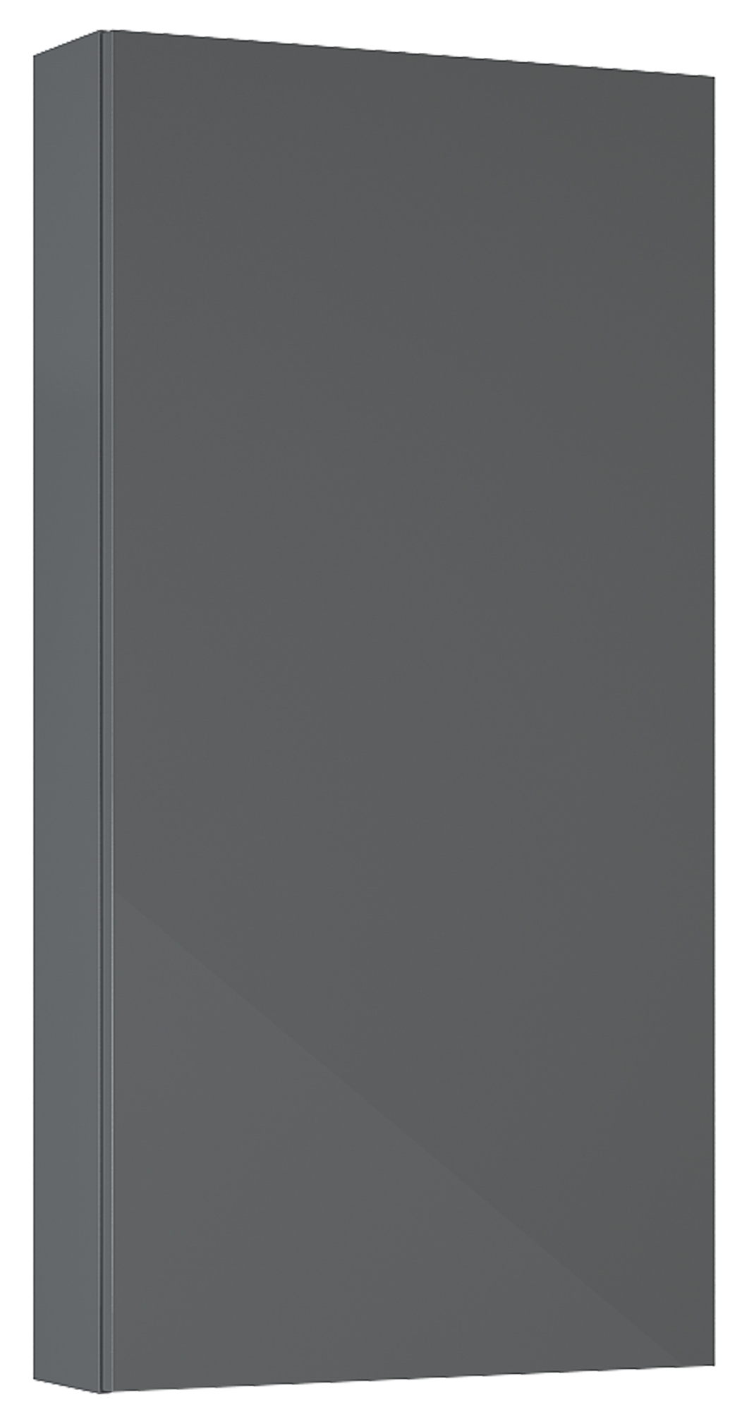 Roca Extra skrinka 40x12.6x80 cm bočné závesné antracitová A857957153