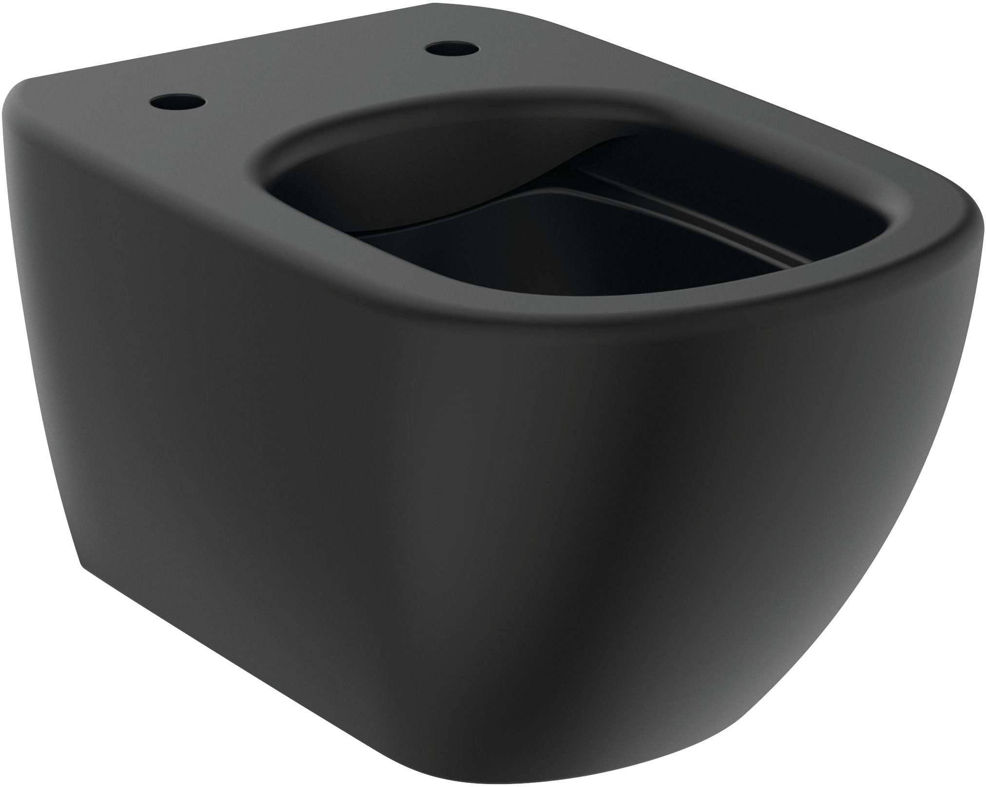 Ideal Standard Tesi wc misa závesné bez oplachovacieho kruhu čierna polomat T4932V3