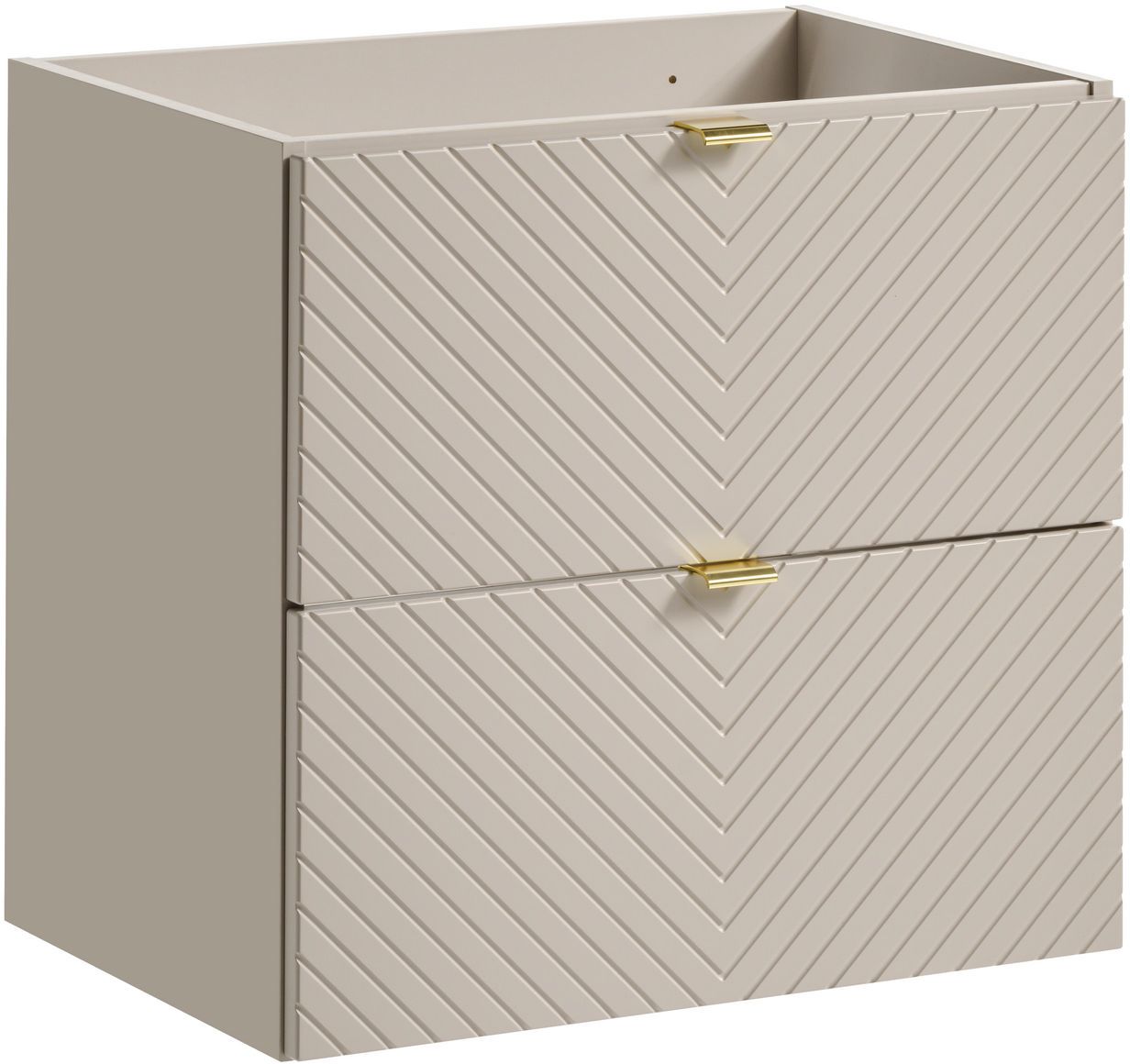 Comad Viva Cashmere skrinka 60x39x57 cm závesná kúpeľňová skrinka pod umývadlo béžová VIVA CASHMERE 82-60-2S