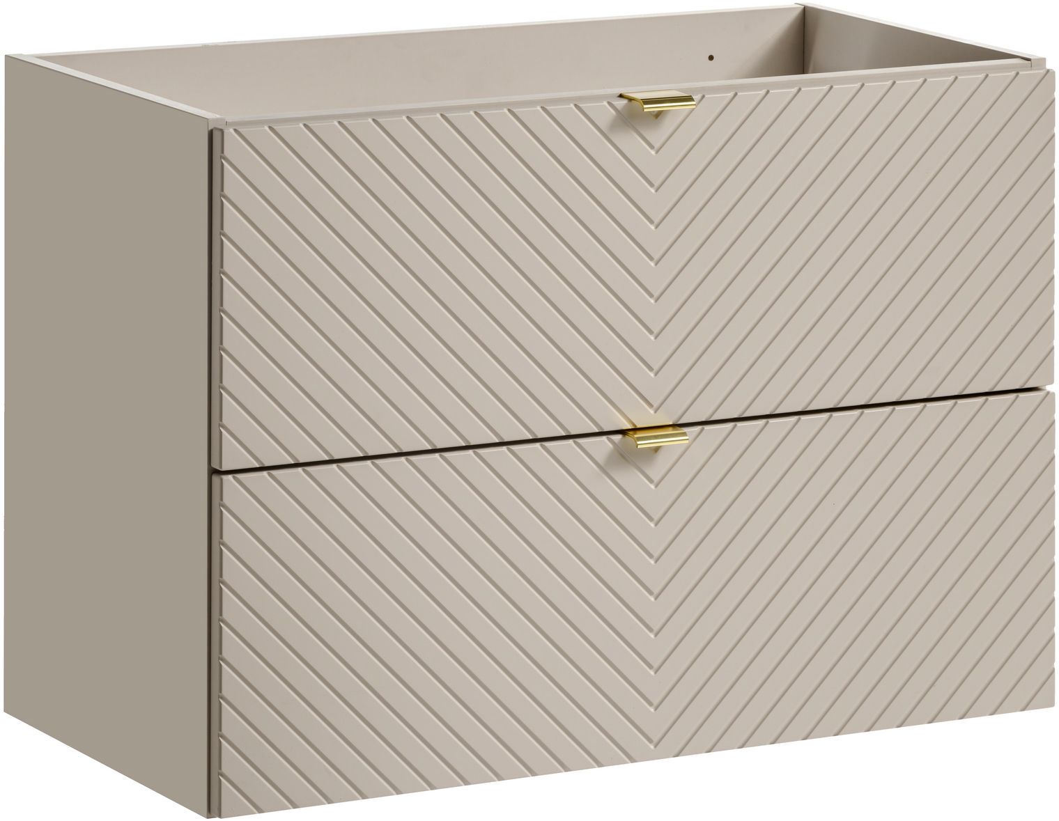 Comad Viva Cashmere skrinka 80x39x57 cm závesná kúpeľňová skrinka pod umývadlo béžová VIVA CASHMERE 82-80-2S