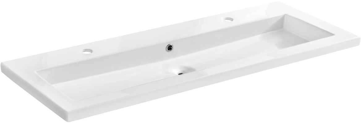 Comad Spirit umývadlo 120x46 cm obdĺžnik umývadlo na nábytok biela UM-8070-120