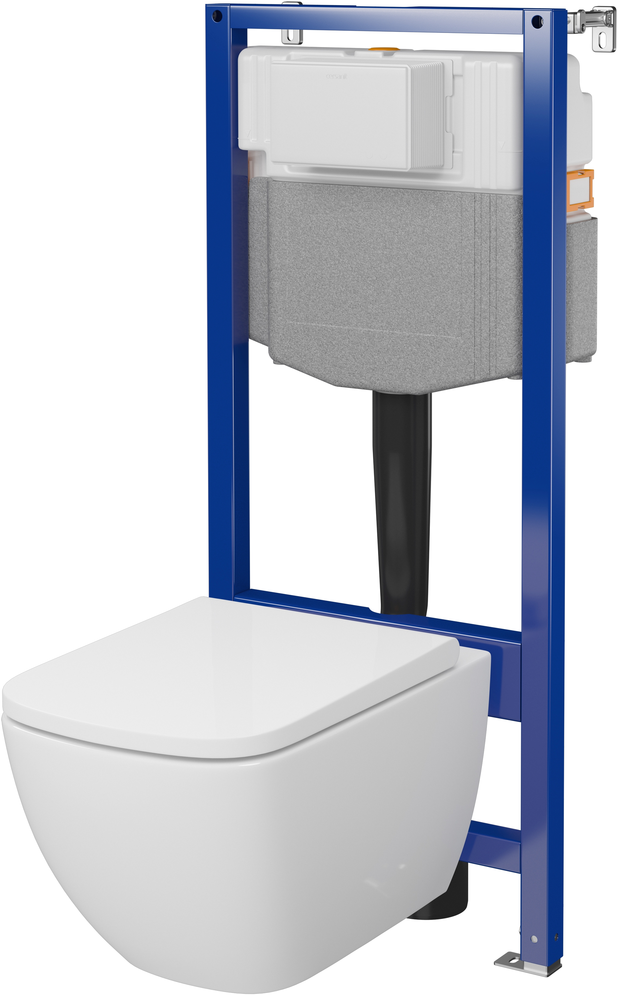 Cersanit Zen súprava wc rám s misou a sedadlom s vírivým splachovaním S701-886