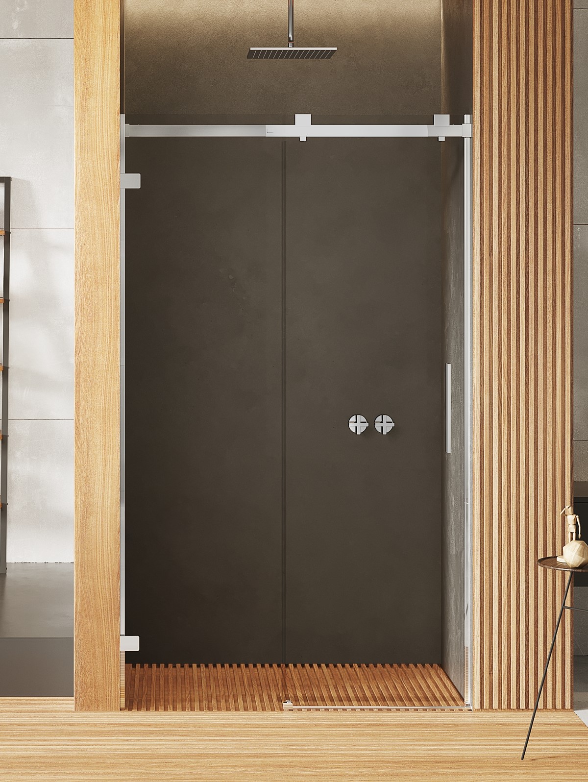 New Trendy Softi X sprchové dvere 110 cm posuvné chróm lesklá/priehľadné sklo EXK-5249