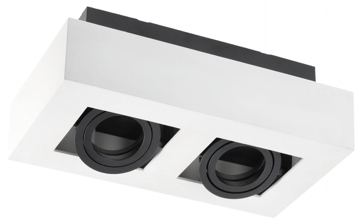 GTV Aster zapustené svietidlo 2x50 W biela OS-AS2GU10-00