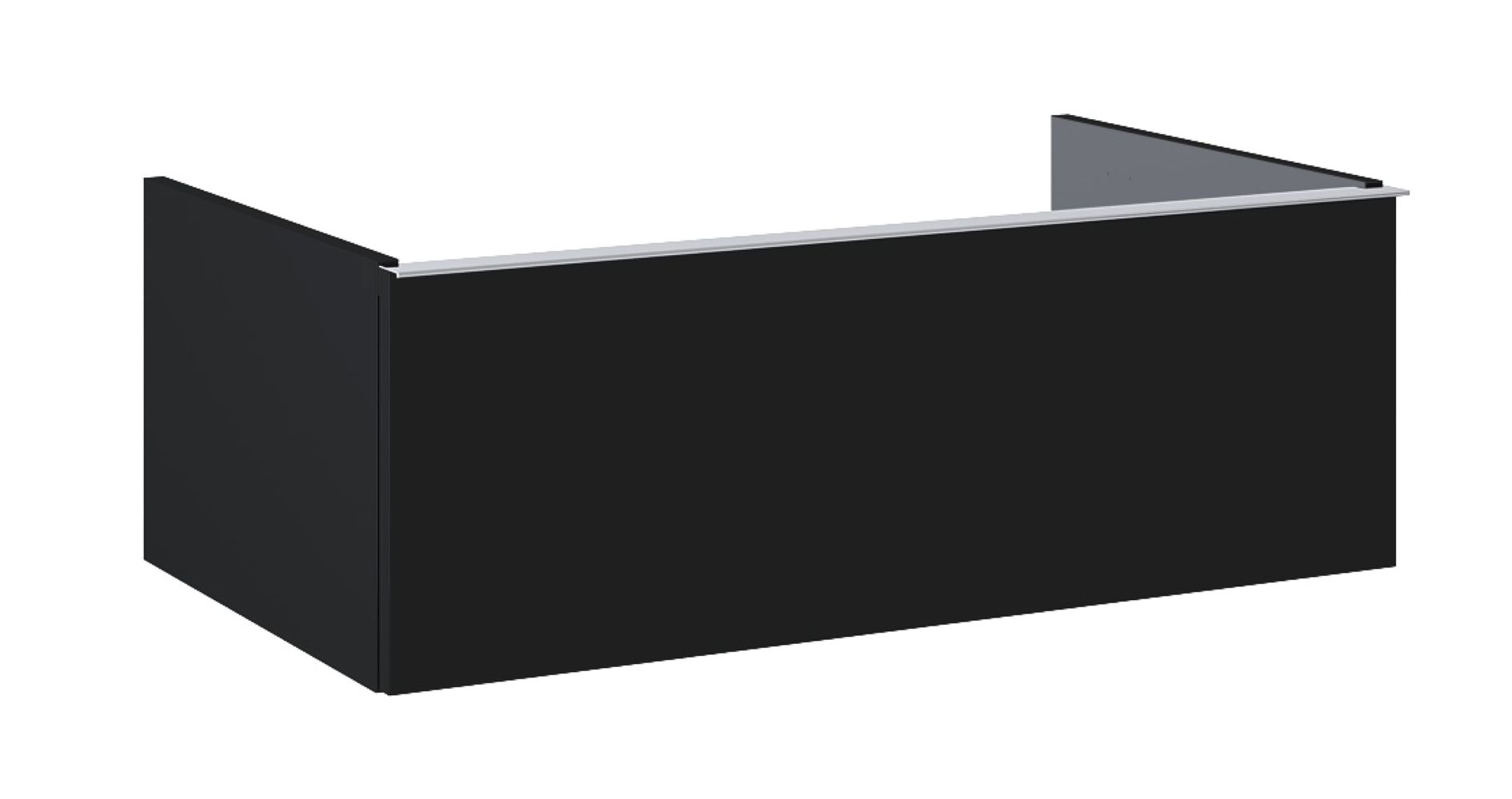 Elita Look skrinka 80x44.9x28.1 cm závesná kúpeľňová skrinka pod umývadlo čierna RE080803027160