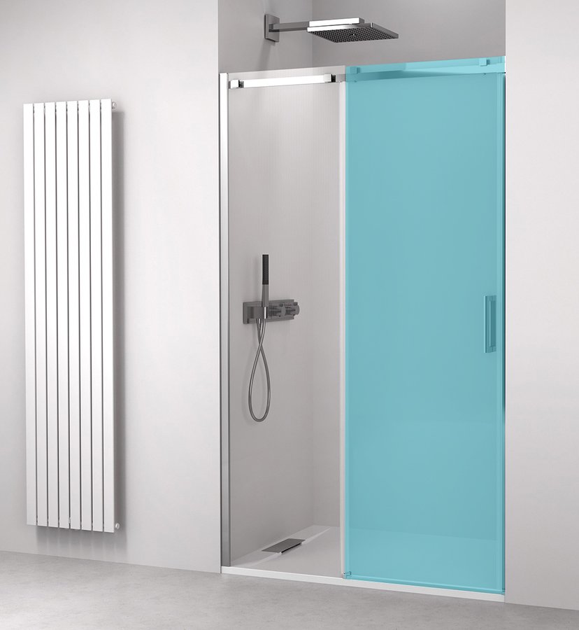 Polysan Thron Line sprchové dvere 150 cm posuvné chróm lesklá/priehľadné sklo TL5015A BOX 1/2