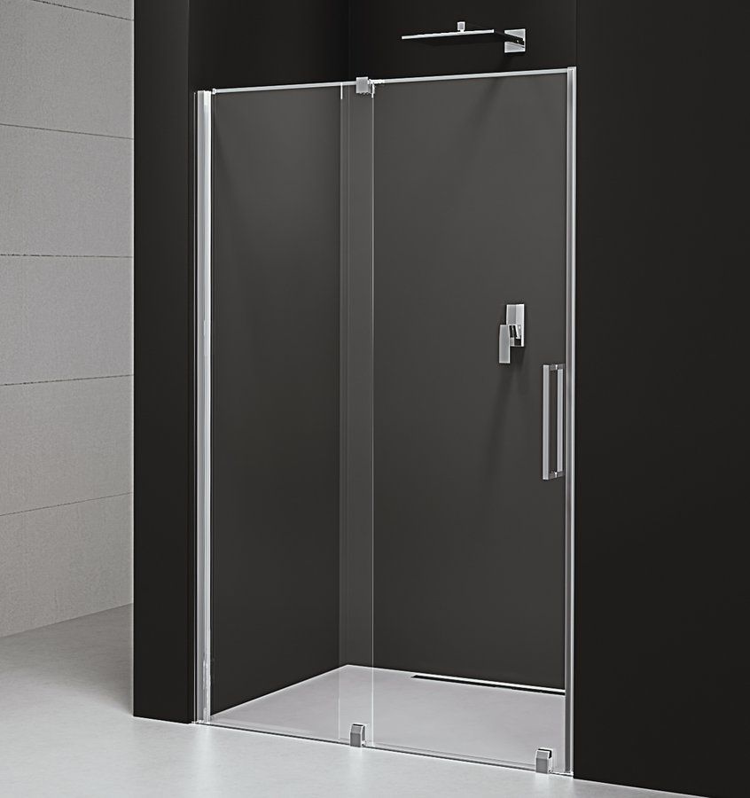 Polysan Rolls Line sprchové dvere 140 cm posuvné chróm lesklá/priehľadné sklo RL1415