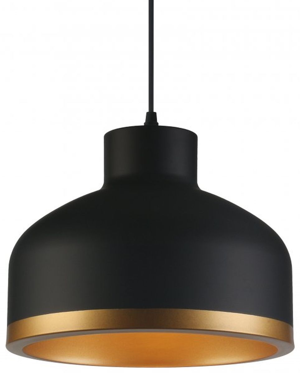 GTV Goldi závesné svietidlo 1x40 W čierna-zlatá OS-GOLD1-11-DEC