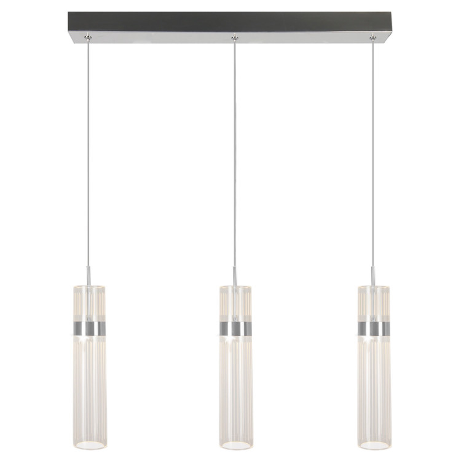 Light Prestige Ambiente závesné svietidlo 3x6 W chrómová LP15103LCH