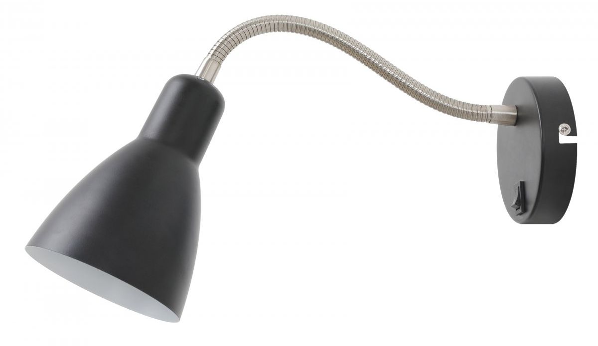 GTV Etore nástenná lampa 1x25 W čierna OS-ETO-E27-10-DEC