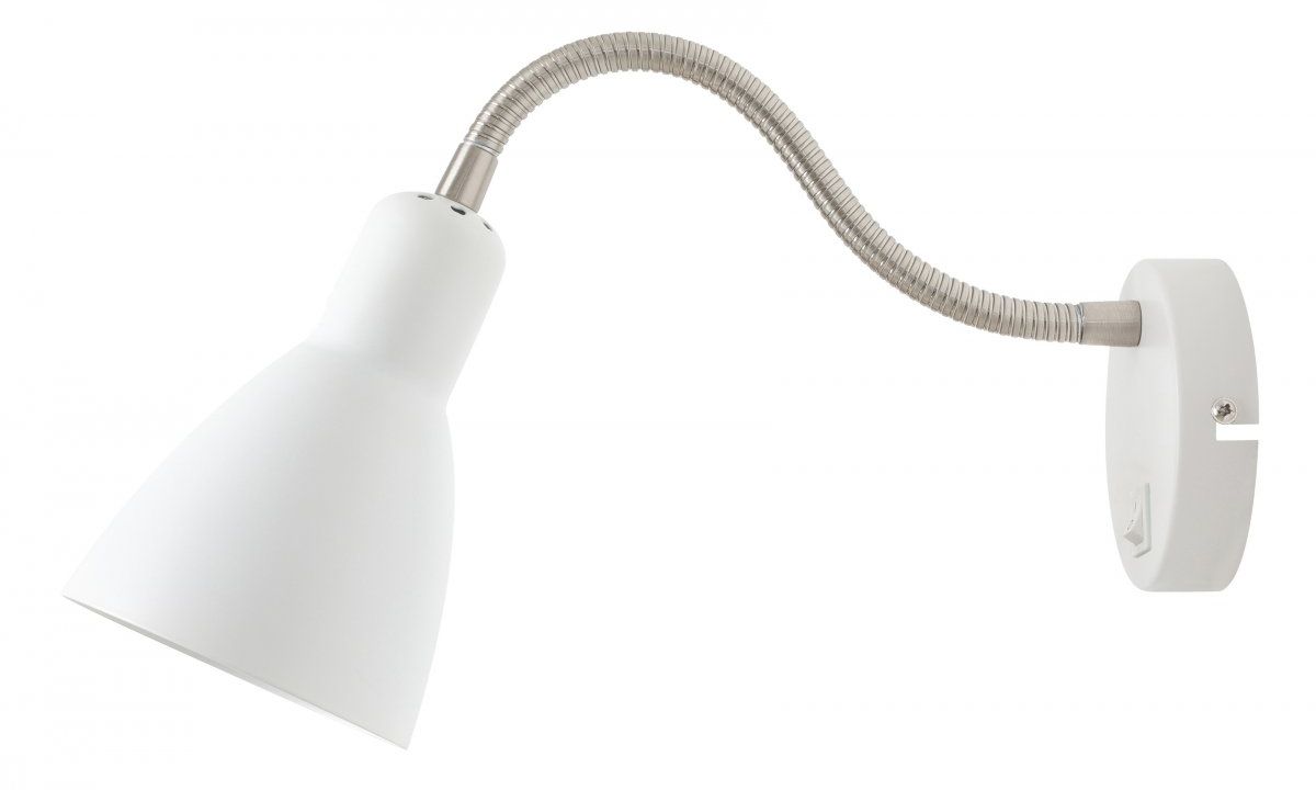 GTV Etore nástenná lampa 1x25 W biela OS-ETO-E27-00-DEC