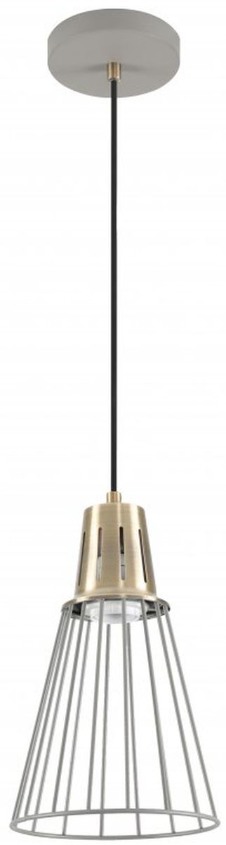 GTV Kaliope závesné svietidlo 1x40 W zlatá-sivá/popolnato sivá OS-KAL-E27-16-DEC