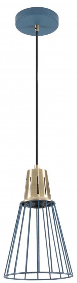 GTV Kaliope závesné svietidlo 1x40 W zlatá-modrá OS-KAL-E27-25-DEC