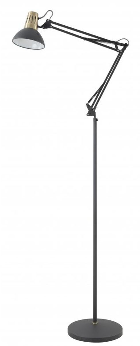 GTV Artemia stojaca lampa 1x40 W čierna-zlatá LP-ART-F-E27-10-DEC