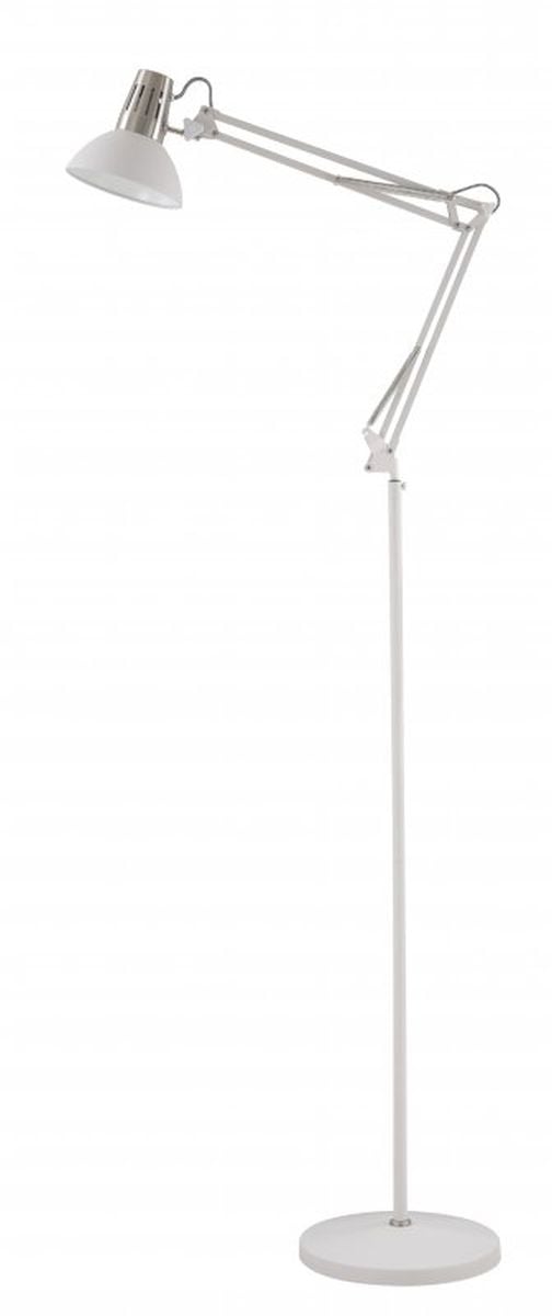 GTV Artemia stojaca lampa 1x40 W biela-strieborná LP-ART-F-E27-00-DEC