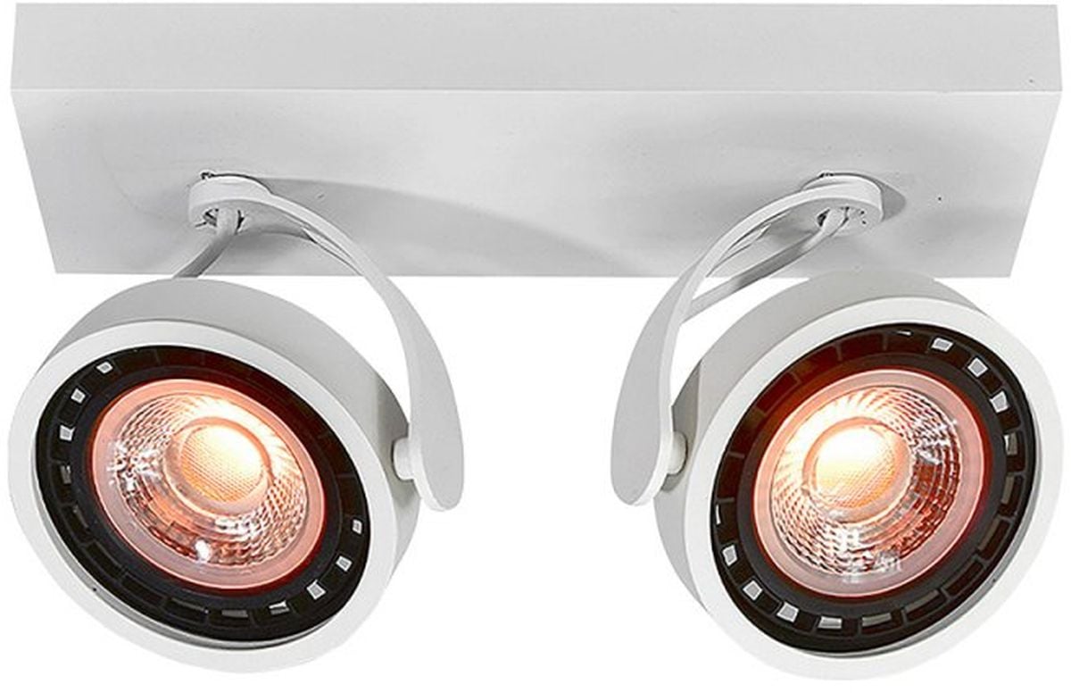 GTV Wally stropné svietidlo 2x40 W biela OS-WALLY2-00-DEC