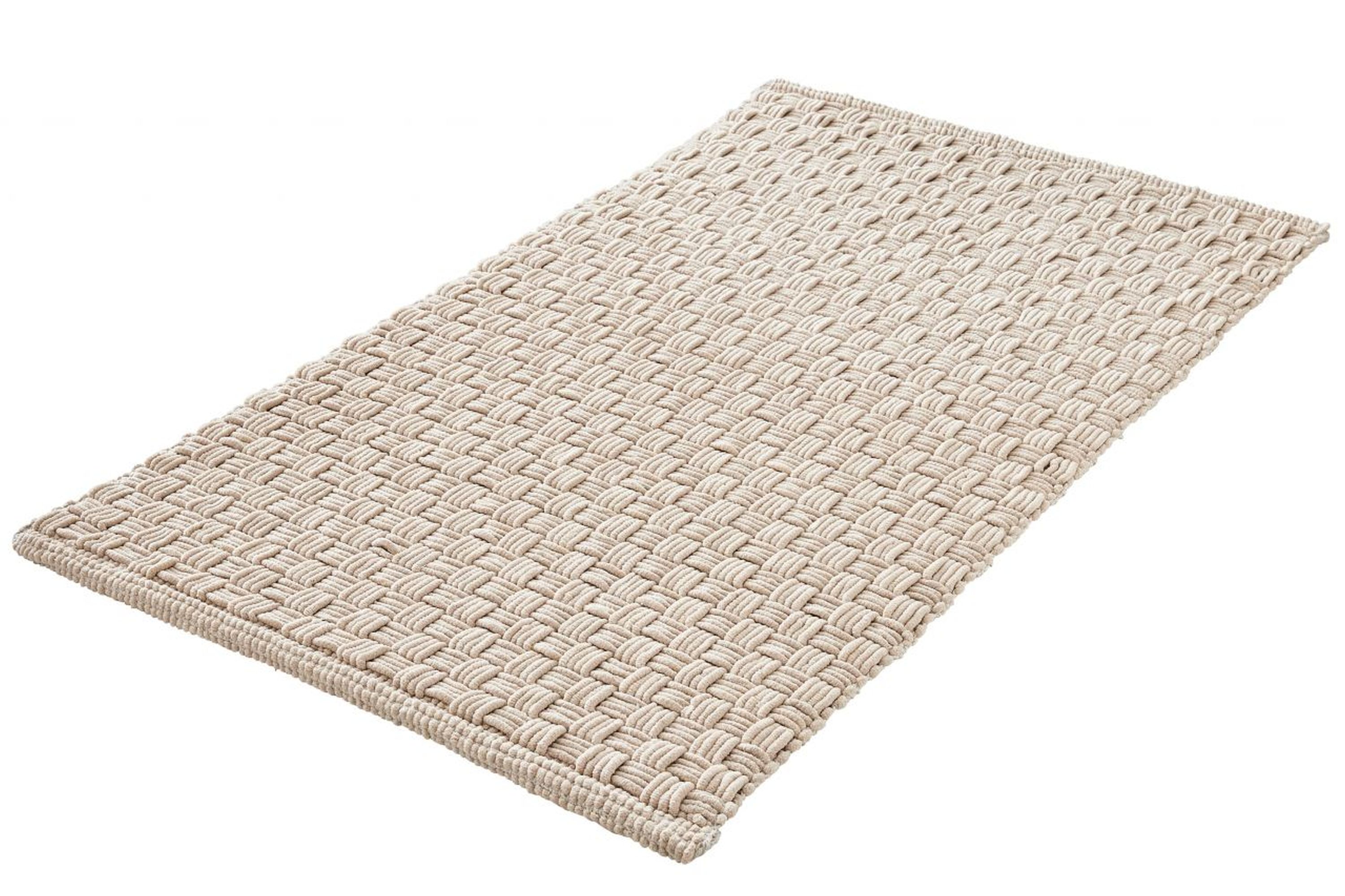 Kleine Wolke Matino koberček do kúpeľne 100x60 cm obdĺžnik béžová 9193289360