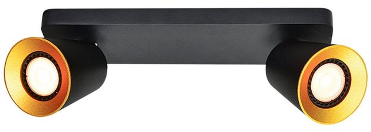 GTV Elli stropné svietidlo 2x20 W čierna OS-ELLI-2GU10-10-DEC