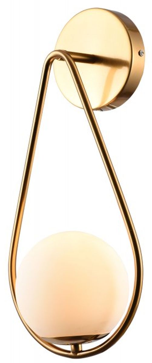 GTV Ciklop nástenná lampa 1x40 W zlatá OS-CIKLOP2-40-DEC