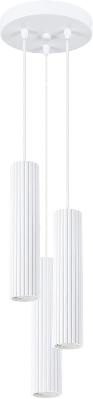 Sollux Lighting Karbon závesné svietidlo 3x10 W biela SL.1538