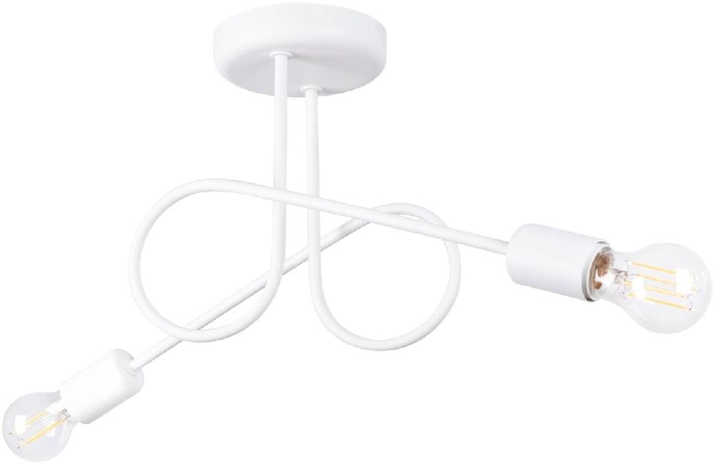 Sollux Lighting Loop stropné svietidlo 2x15 W biela SL.1471