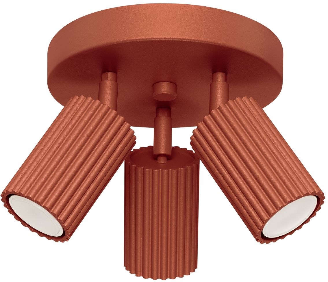 Sollux Lighting Karbon stropné svietidlo 3x10 W červená SL.1639