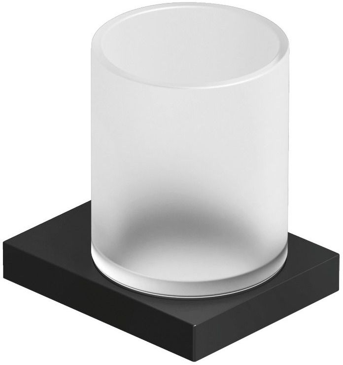 Kludi Vela C pohár na zubnú kefku biela-čierna 3197539