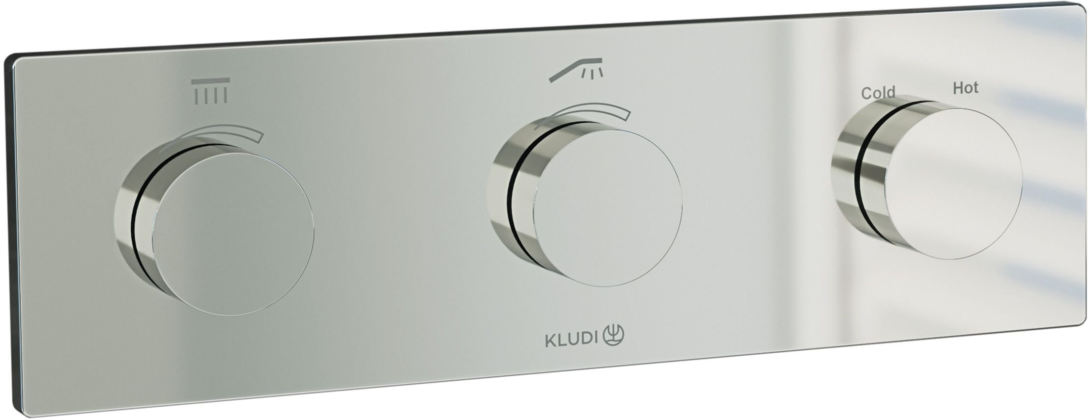 Kludi Pushtronic vaňová/sprchová batéria podomietková s termostatom chrómová 3830005-00