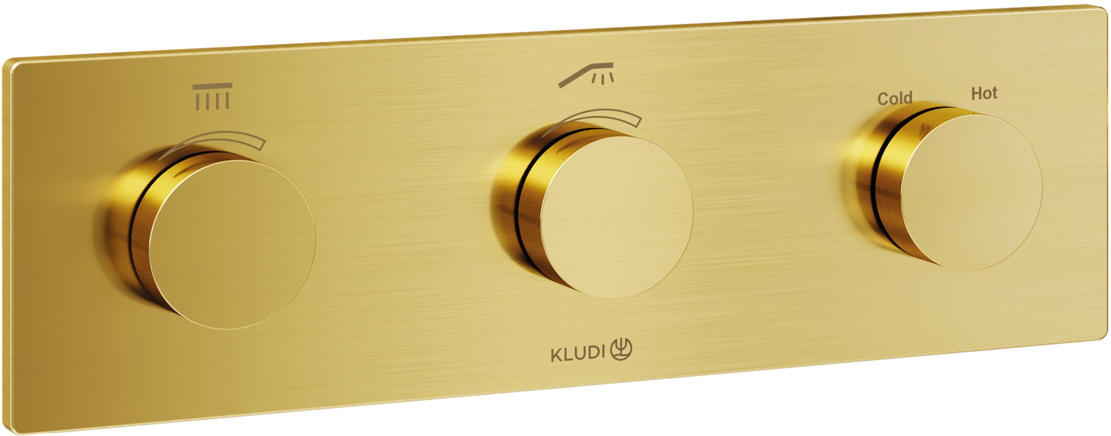 Kludi Pushtronic vaňová/sprchová batéria podomietková áno zlatá 38300N0-00