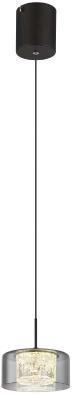 Globo Lighting Fogsy závesné svietidlo 1x6 W čierna 15634