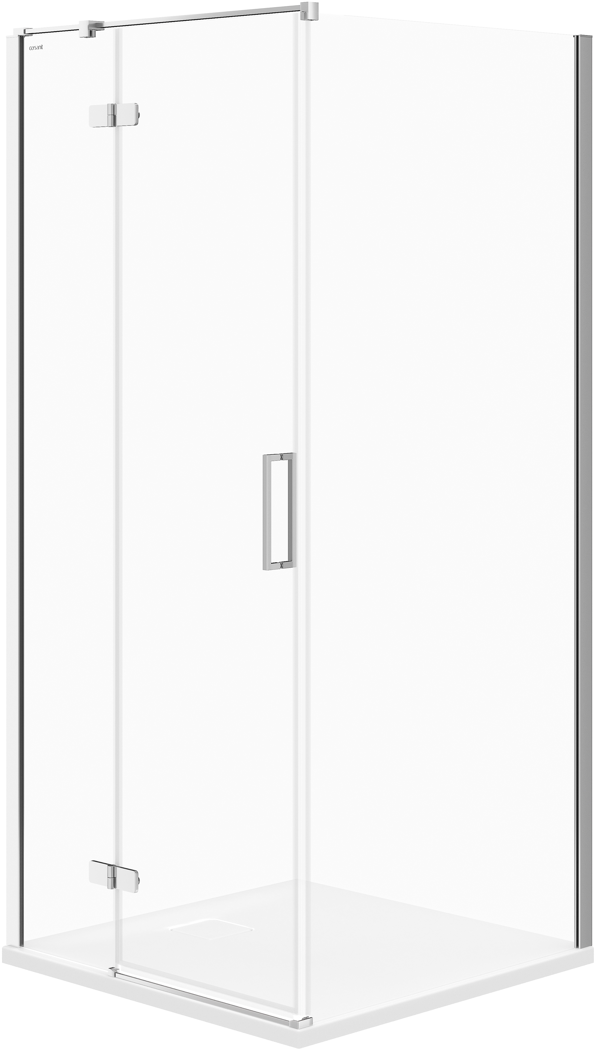 Cersanit City sprchovací kút 90x90 cm obdĺžniková chromová lesklé/priehľadné sklo S584-100