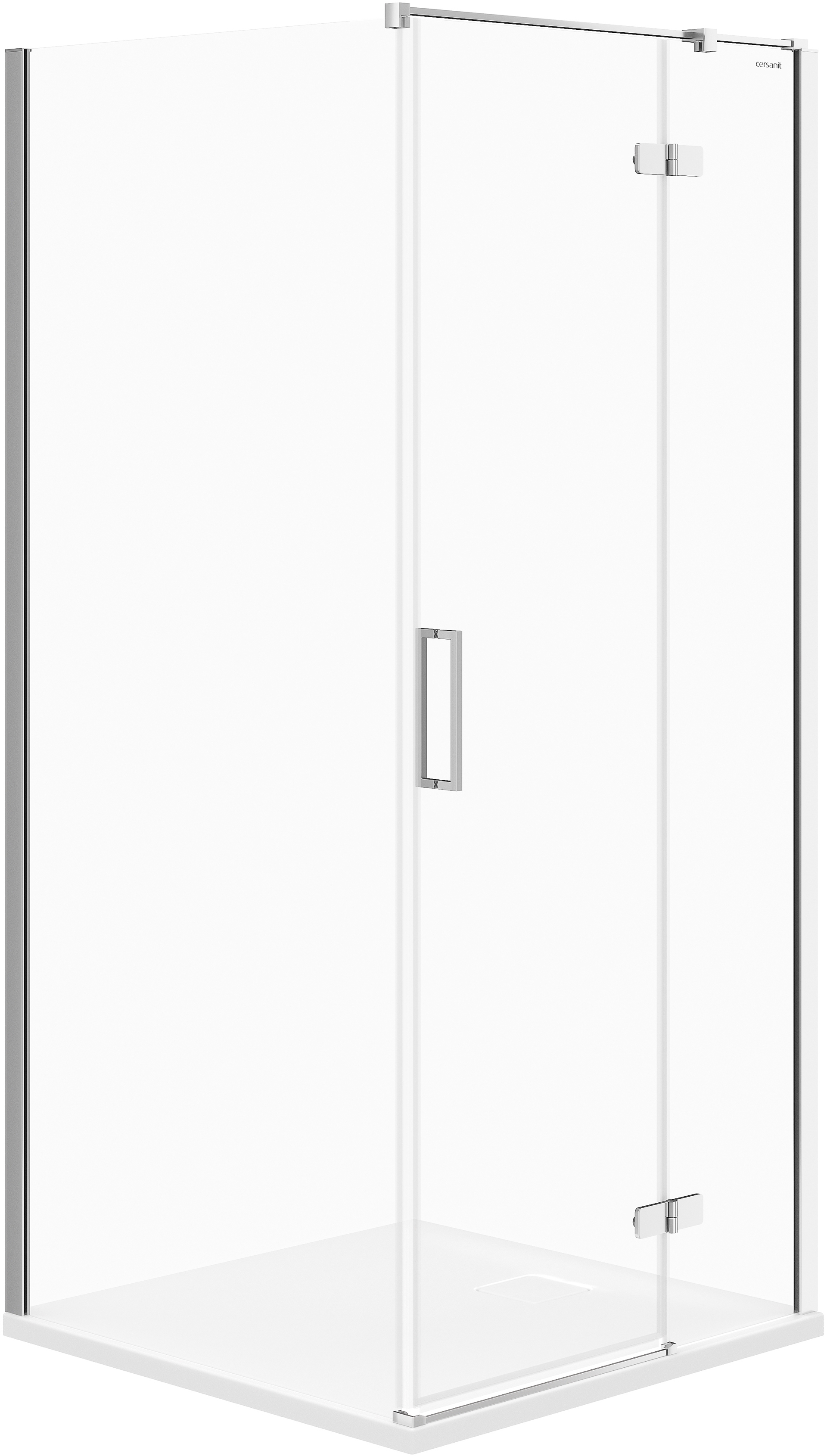 Cersanit City sprchovací kút 90x90 cm obdĺžniková chromová lesklé/priehľadné sklo S584-101