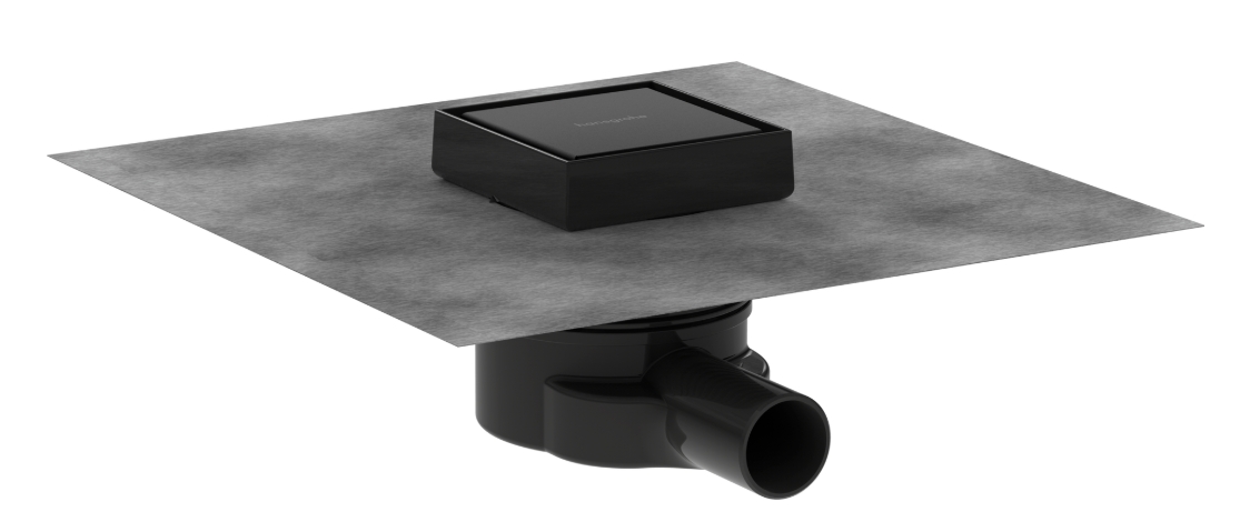 Hansgrohe RainDrain Point sprchový odtok 10 cm čierna 56247670