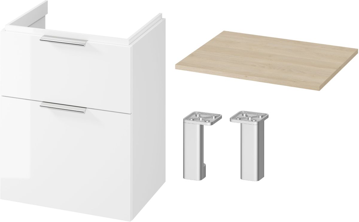 Súprava skrinka Cersanit City S584-017-DSM, doska Cersanit Moduo S590-022, S599-0162, S584-034