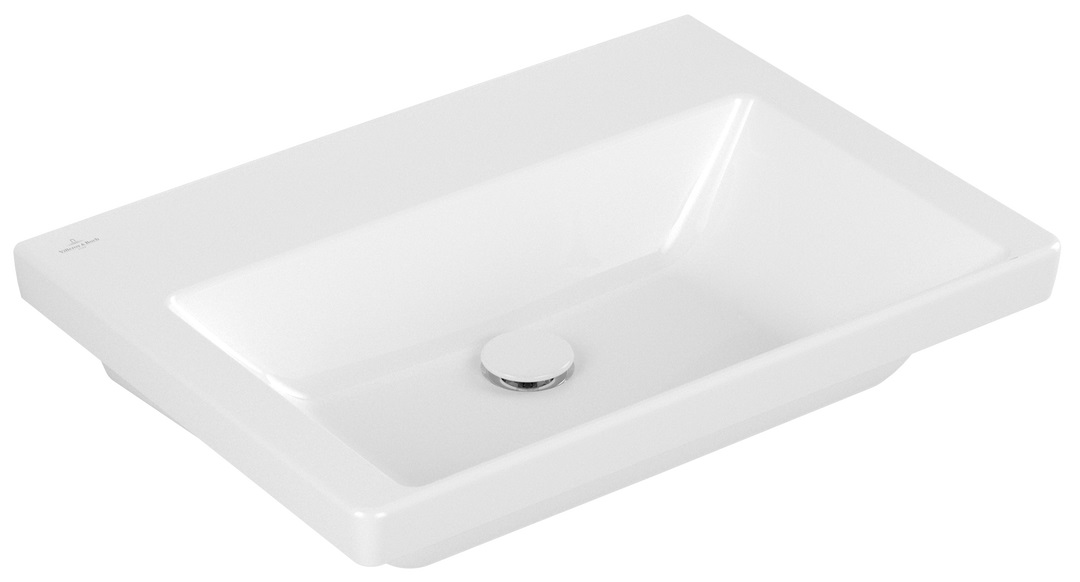 Villeroy & Boch Subway 3.0 umývadlo 65x47 cm obdĺžnik klasické umývadlo-umývadlo na nábytok biela 4A7068R1