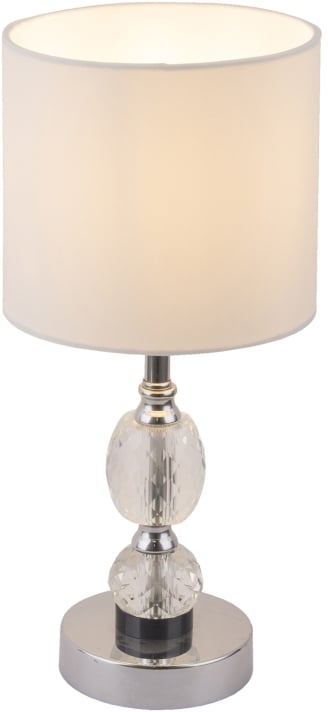 Globo Lighting Bronn stolová lampa 1x40 W biela-chrómová 24136T