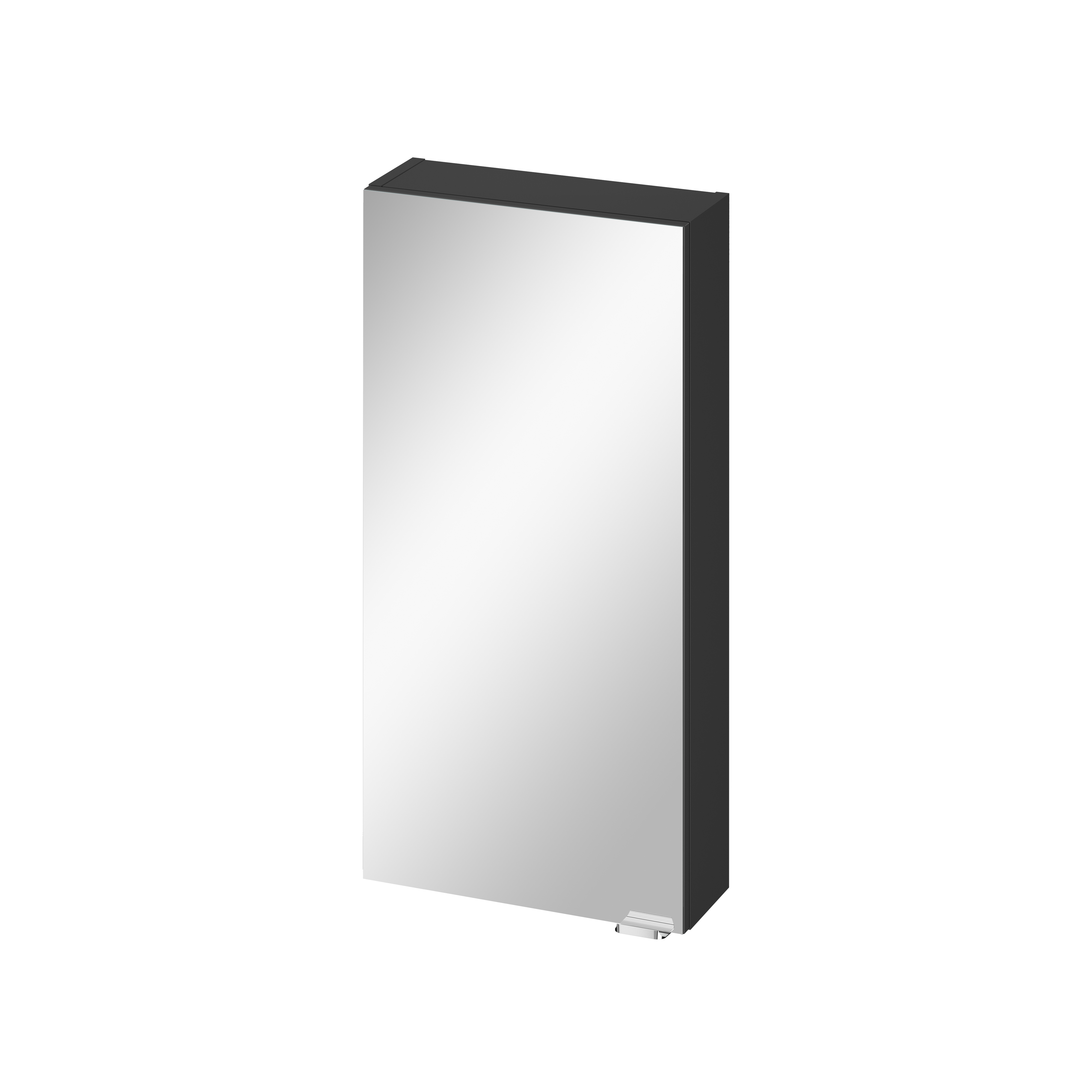 Cersanit Larga skrinka 40x14.3x80 cm so zrkadlom antracitová S164-033