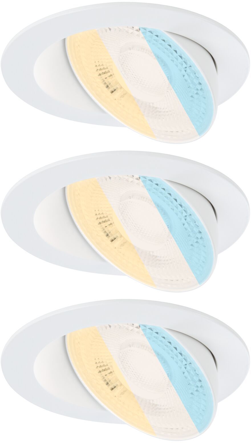 Paulmann Anmus zapustené svietidlo 3x5 W biela 92254