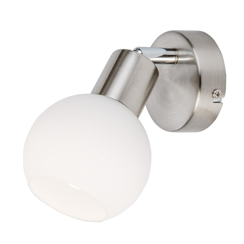 Globo Lighting Loxy nástenná lampa 1x5 W biela-niklová 871601016X