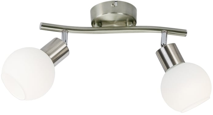 Globo Lighting Loxy nástenná lampa 2x5 W biela-niklová 871602016X